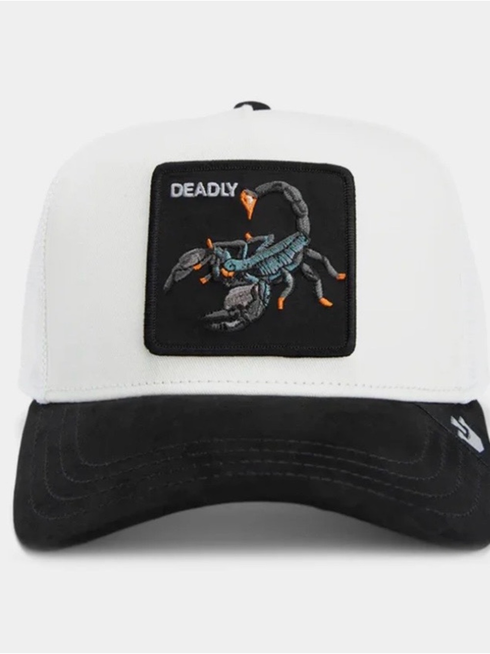 Goorin Bros. "SUEDE SCORPION"
Truckers Hat. White Mesh SnapBack NWT.